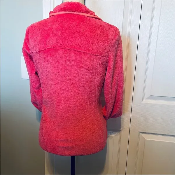 Free Country Womens Size Small‎ Pink Fleece Pullover Jacket Winter Long Sleeve - Image 12