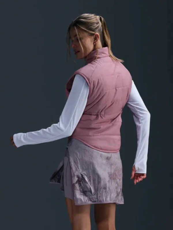 Nike Women's Nike Therma-FIT Swift Vest in Mauve/Dusty Pink Size Small NWT - Image 3