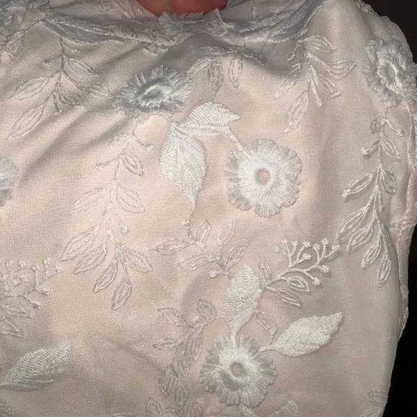 PROMESA Lace Floral Tulle Overlay Dress Midi‎ Formal Special Occasion Size L - Image 11