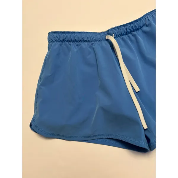 Nike Running Shorts Women Medium Blue Dri-FIT Just Do It Waistband 3 Inch Inseam - Image 3