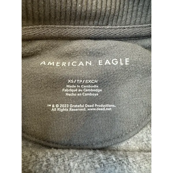 AMERICAN EAGLE AE OVERSIZED GRATEFUL DEAD GRAPHIC SWEATSHIRT WOMENS Size XS 2731 - Image 4