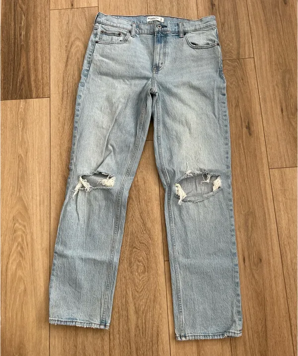 Straight Leg Abercrombie 90s Jeans High-Rise - Image 2