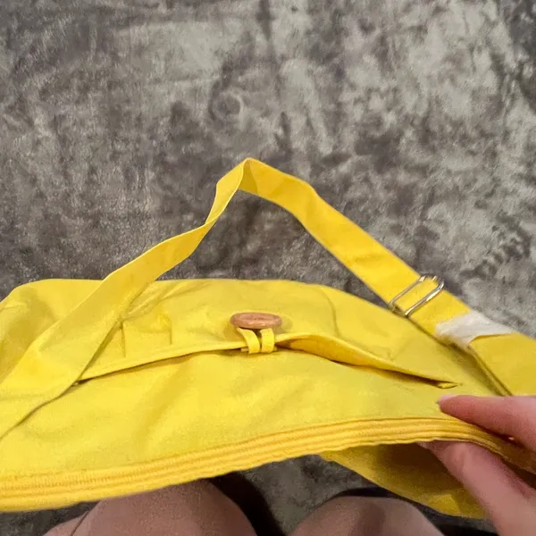 Vibrant Yellow Crossbody Bag with Adjustable Strap - Image 3