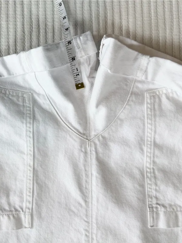 Free People High Roller Shortalls in Optic White Cotton - Image 10