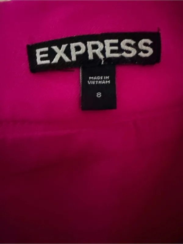 Express Hot Pink Mini A-Line Skirt - Image 3