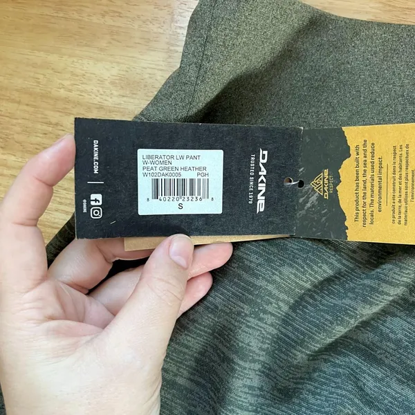 NWT Dakine Liberator LW Pant Women Peat Green Heather S - Image 5