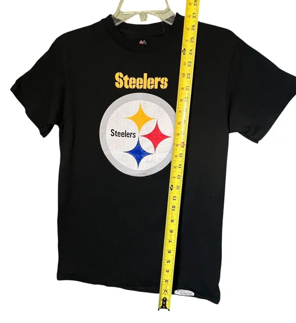 Pittsburgh Steelers Shirt Women's Sm Black NFL Football Short Sleeve Cotton Tee - Image 8