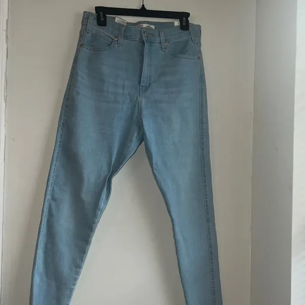 Signature Levi Strauss Heritage High Rise Skinny Light Wash Jeans Womens 8W29 - Image 2