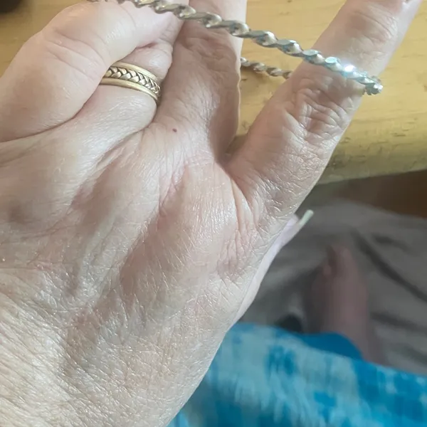 Silver thin Twisted Rope Bracelet - Image 2