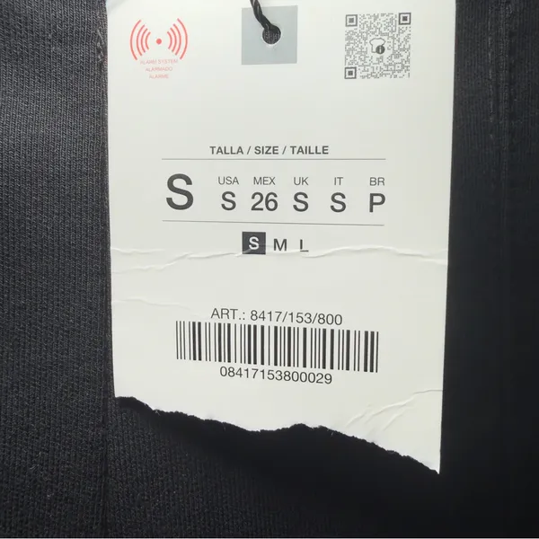 Zara Small Black Contouring Stretch Flare Trouser Dress‎ Pants Minimalist Y2K - Image 7