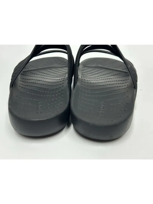 Crocs Splash Strappy Sandals Women’s Size 6 Black Slip On Slides Comfort - Image 5