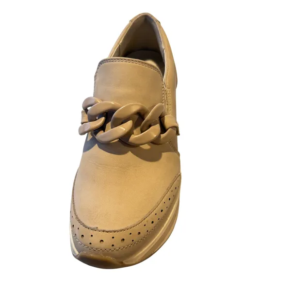 Dolce Vita Nude Beige Platform Chain Loafers Womens 7.5 Wingtip Chunky Shoe - Image 3