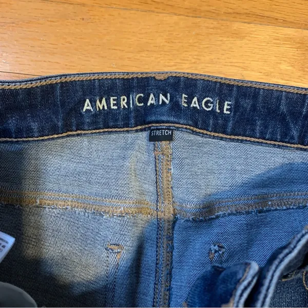 American Eagle Outfitters Low Rise Flare Stretch Jeans w Side Pockets Women’s 8 - Image 5