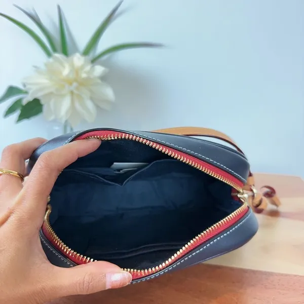 NWT Coach Mini Camera Bag In‎ Signature Chambray Denim color - Image 5