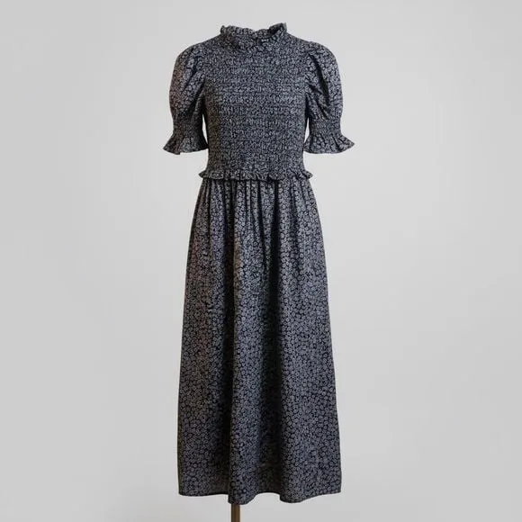 GAP Smocked Floral Maxi Dress | Cottagecore Boho Prairie Style S - Image 3
