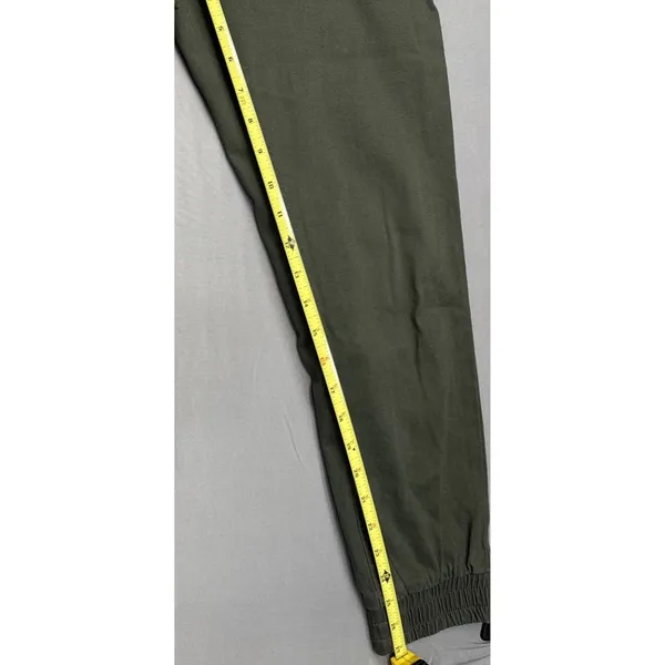 RD Style Women's Small Green Jogger Pants Zipper Waist Activewear EUC - Image 10