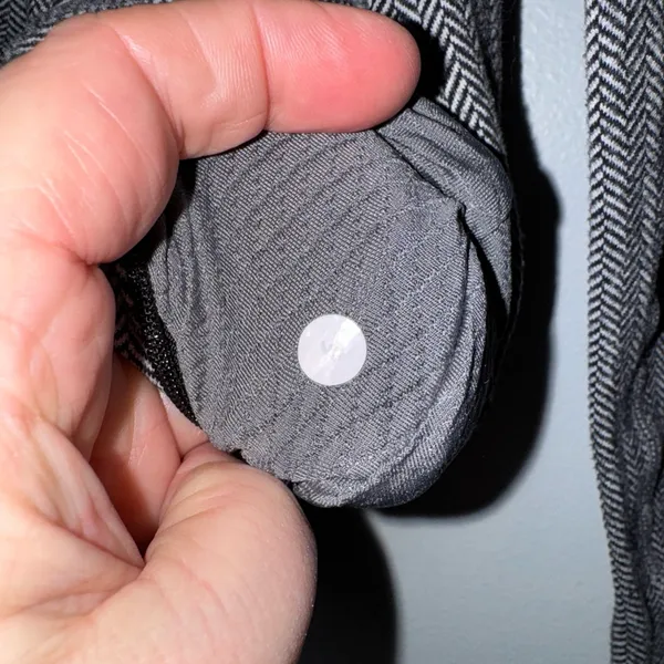 Lululemon Think Fast Long Sleeve‎ Shirt Size 6 Heathered Herringbone BLACK/SLATE - Image 5
