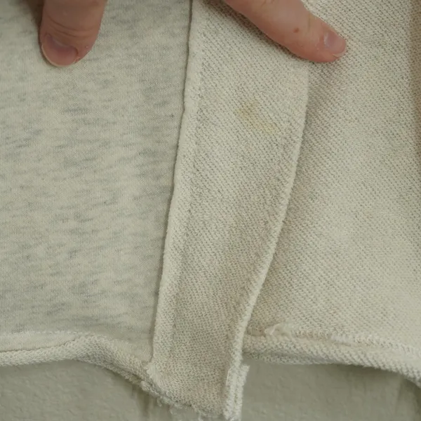 POL Size Large Cream Shacket French Terry Oversized Button Down Fall‎ Cozy Layer - Image 3