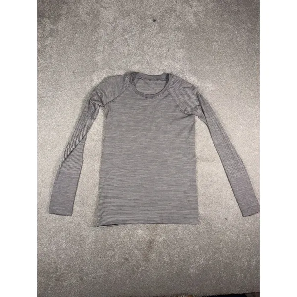 lululemon swiftly tech long 6 black white stripe - Image 4