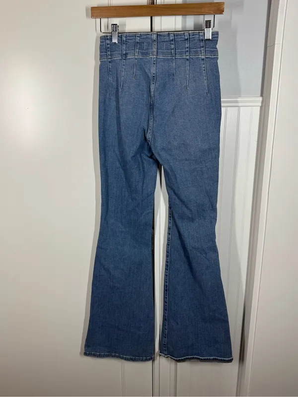 We The Free Jayde Flare Jeans Super High Rise Women's Size 27 Free People retro - Image 4