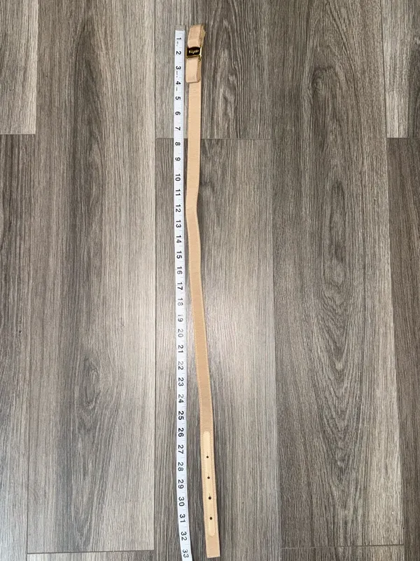 Authentic Salvatore Ferragamo Beige Vara Bow Ribbon Belt - Image 11