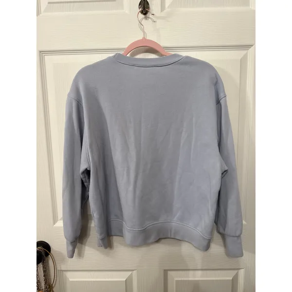 Altar’d State Apre's Ski Club Baby Blue Oversized Sweatshirt, S - Image 5