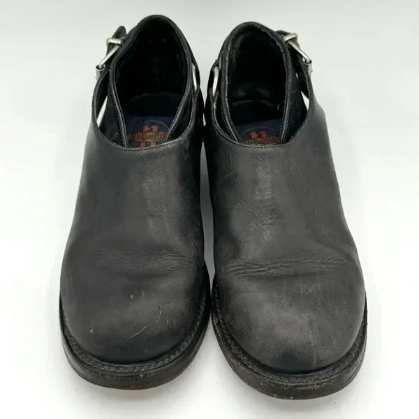 NANA Vintage Late 80s Early 90s Black Leather Single Buckle Shoes Size UK 4 US 6 - Image 8
