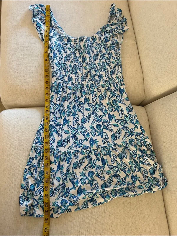 Lilly Pulitzer Jilly Smocked Dress Resort White Shell Collector, SMALL, NWOT - Image 10