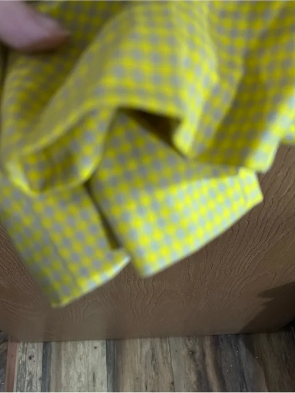 Boden Yellow Gray Check Wool Blend Straight Leg Ankle Pants Pockets Size 10R - Image 4