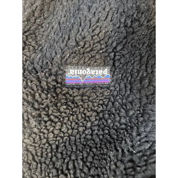 Patagonia Synchilla Black Women Medium Sherpa Fleece Vest Full Zip Outdoor - Image 3