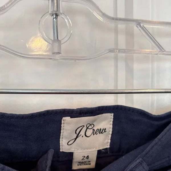 J. Crew Blue Slim‎ Wide Leg Pants Size 24 - Image 5