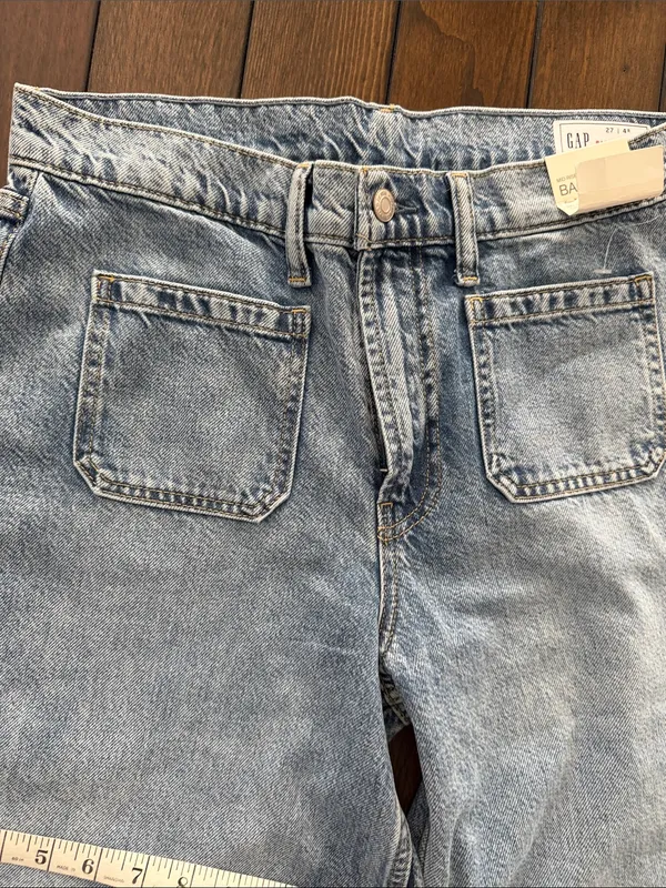 Gap Baggy Style Jeans Women’s Size 27 NWT Relaxed Denim - Image 9