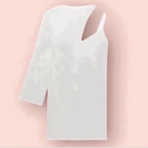 Zara White Mini Dress (Size Medium) - Image 2