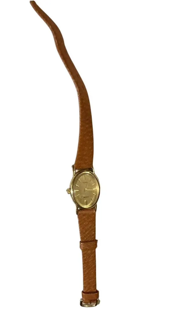 Vintage Phasar Quartz Women's Watch - Gold Tone Oval Face - Sears Roebuck Co. - Image 2