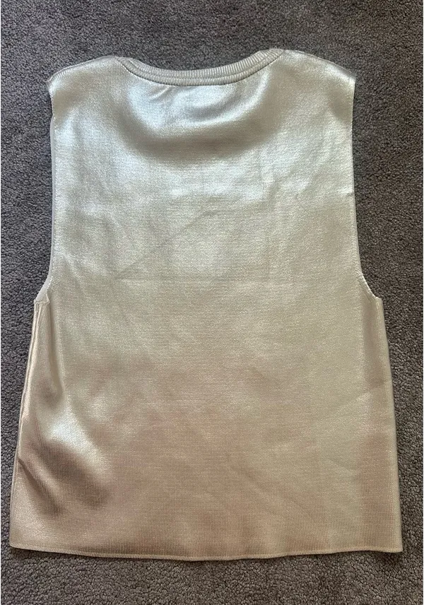 Gold ZARA Top - Image 3