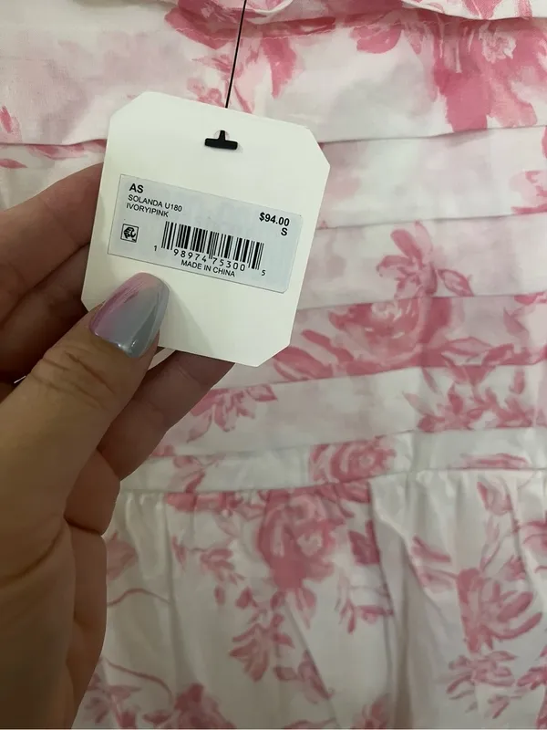 NEW Altar’d State White & Pink Floral Maxi Dress Size Small NWT - Image 4