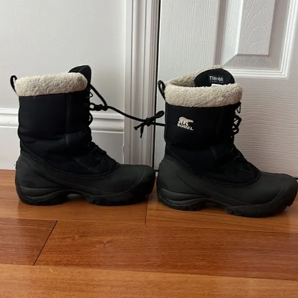 ‎Sorel Black lace insulated waterproof winter boots size 6 - Image 2