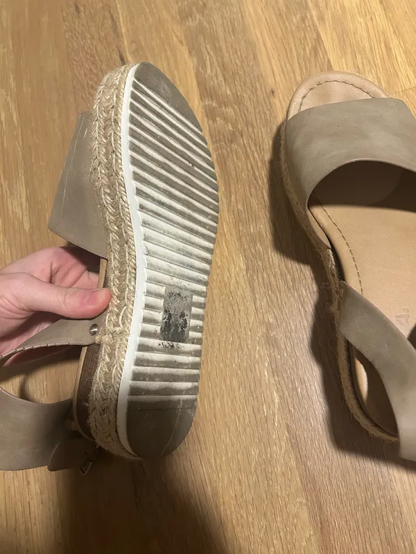 Women’s Soda Nude Espadrille Beige Neutral Platform Sandals - Image 3