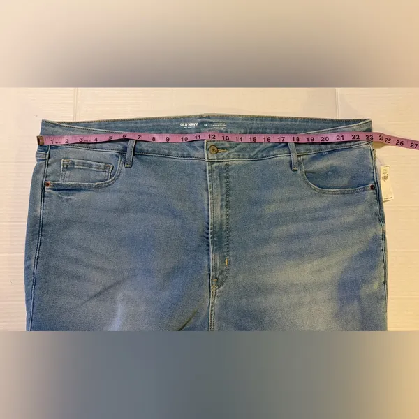 Old Navy Women’s Plus Extra Hi Rise Rockstar Super Skinny Medium Wash Jeans 28 - Image 8