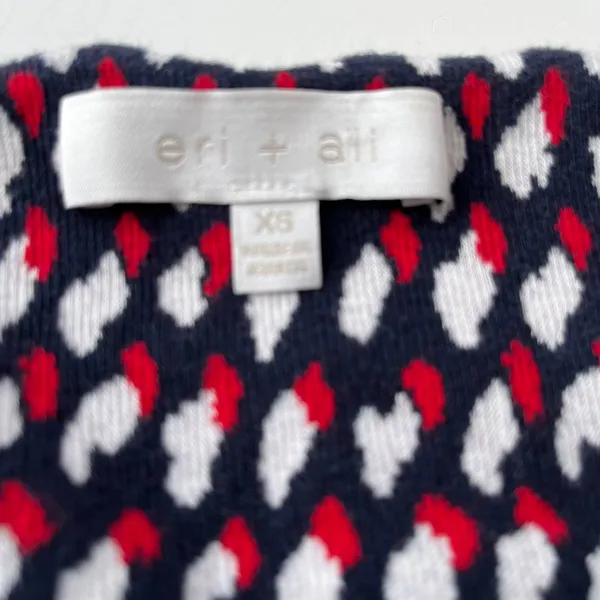 Eri Ali Effie Peplum Womens Top Sz XS Office Coquette Mod Knit Anthropologie - Image 11