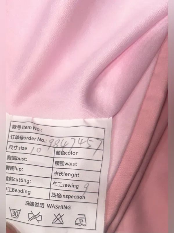 Ladies 9/10 Gorgeous fitted Blush Pink Off-Shoulder Ruffle Evening Gown - Image 9
