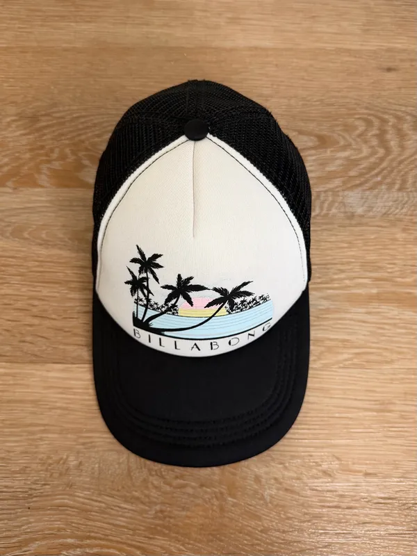 Billabong Across Waves Women's Snapback Trucker Cap Hat, OS - Image 2