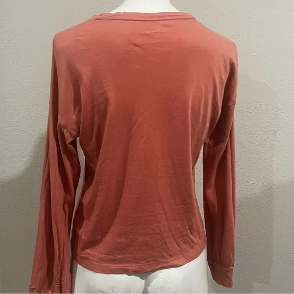 Hollister coral long sleeve top tshirt - Image 6