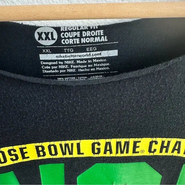Nike Black Long Sleeve Oregon Ducks off-the-shoulder tee - Image 3