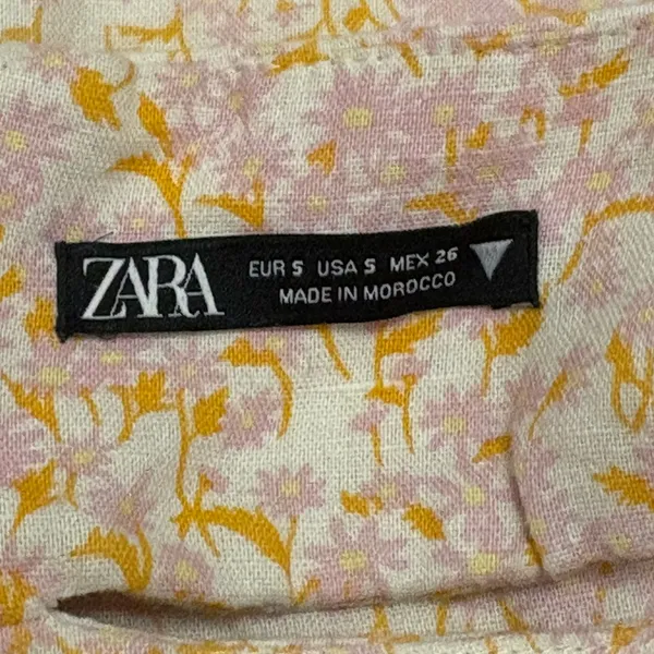 Zara Light Pink and White Cutout Dress - Image 4