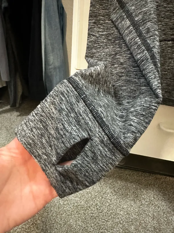 Lululemon Ready to Rulu Fleece Pullover heathered black - Image 6