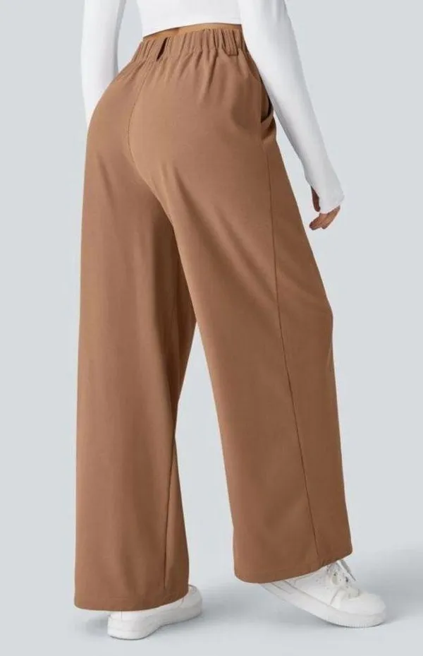 Halara Flex™ High Waisted Side Pocket Wide Leg Waffle Work Pants - Image 3
