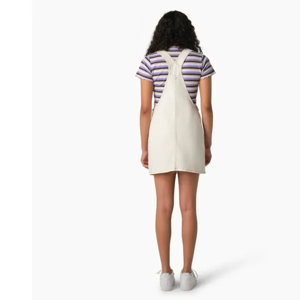 NWT Dickies Womens 5" Twill Bib Dress, Cloud - FVR52 XS - Image 6