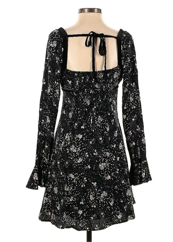 Free People Long Sleeve Floral Dress - Image 2