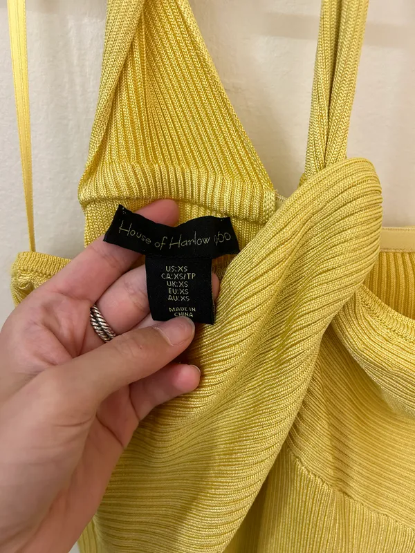 Yellow One Shoulder 1960 Midi Dress - Image 5